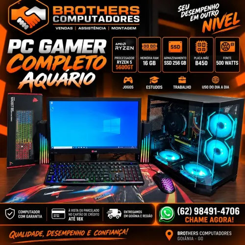 PC Gamer Ryzen 5 5600G Completo ou so cpu