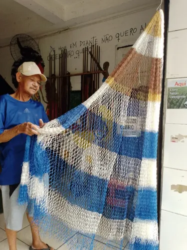 Rede de pesca e tarrafa de pesca