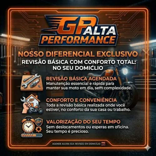 Revisão de Motos em Domicílio + Estética de Elite (Honda e Yamaha)