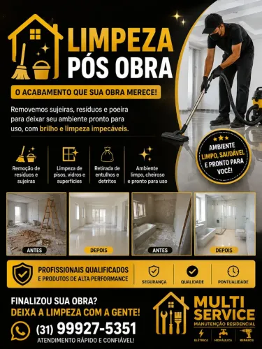 Limpeza pós obra