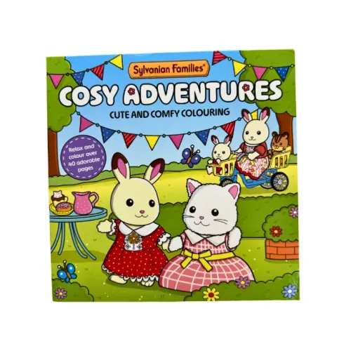 Livro de Colorir Sylvanian Families Cosy Adventures Oficial do Japão