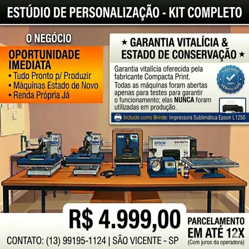  sublimação e serigrafia