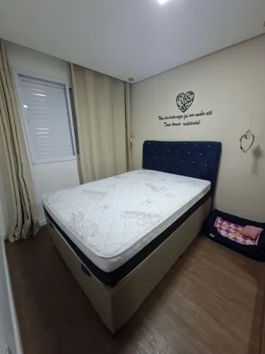 Cama de casal box e colchão