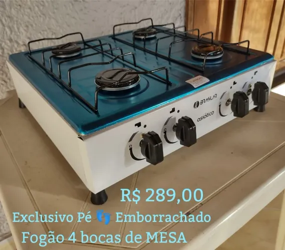Fogão de Bancada 4 Queimadores 