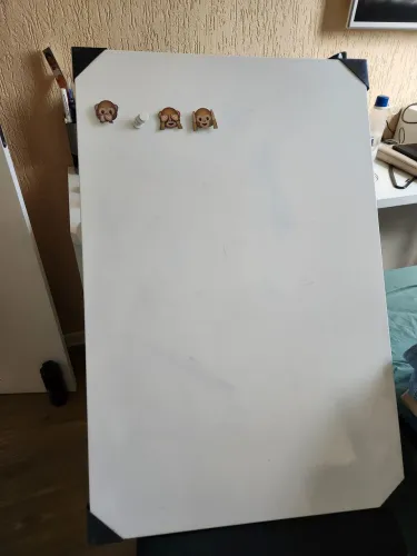 Quadro Branco Magnético 90x60 cm + Ímãs Inclusos