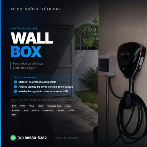 Instalação de WallBox com material