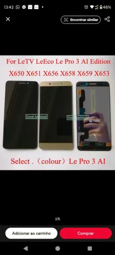 Tela celular Leeco lê pro 3