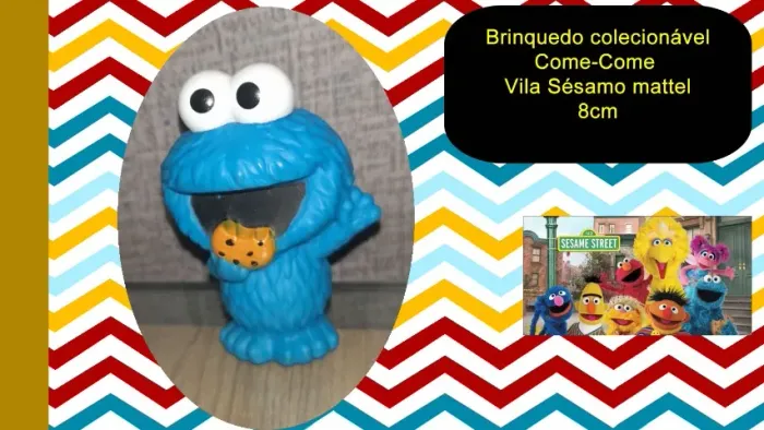 Brinquedo colecionável  Come-Come  Vila Sésamo mattel
