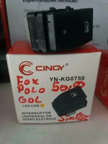 Botão para vidro elétrico simples fox polo gol