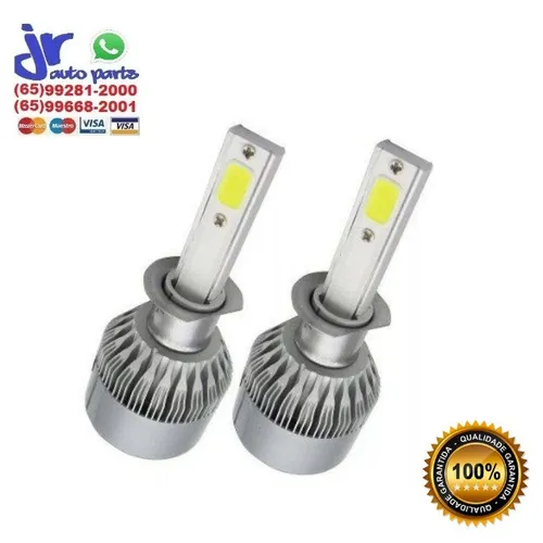 Kit Lâmpada Super LED Headlight H1 H3 HB4 H4-2 H7 H8 H9 H11 H27 6000K 12V 24V