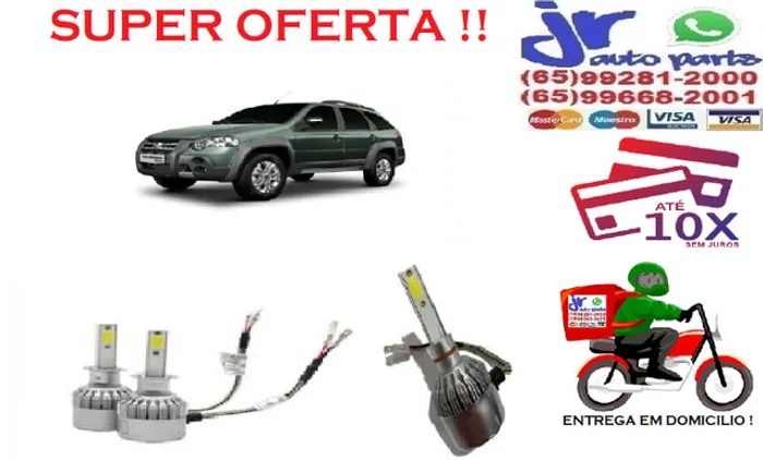 Lampada LED(Milha)Palio Weekend 6000K 12V 24V