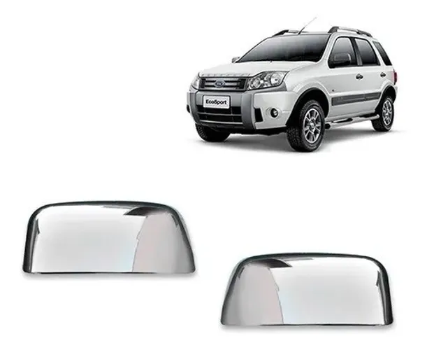 Par Aplique Capa Cromada Retrovisor Ecosport 2012 / Ranger 2005 à 2009
