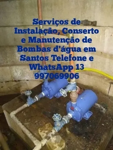 Manutenção, Conserto de Motobombas (Bomba d'água) em Santos