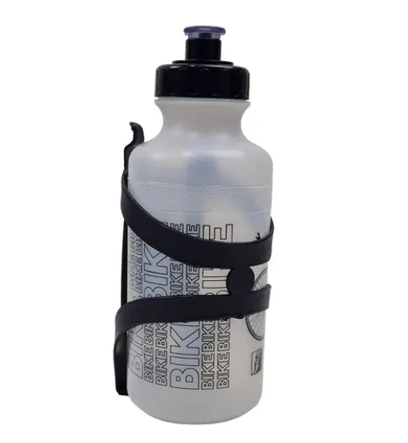 Garrafa Caramanhola Bicicleta MTB ou Speed 500ml com Suporte Plástico 9342