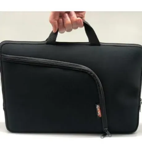 Case bolsa para notebook com alça reforçada e bolso externo