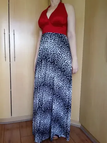 Vestido de Festa Animal Print