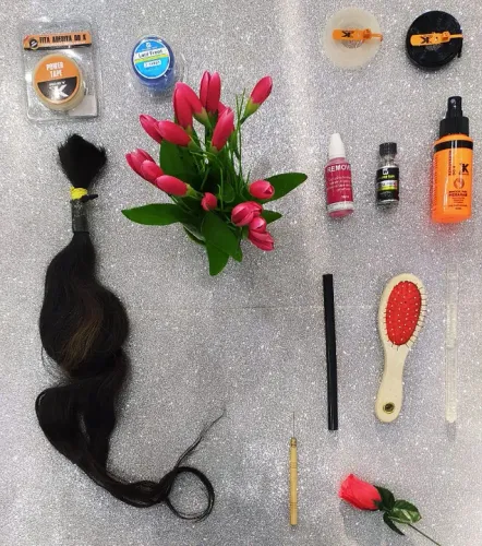 Cabelo Humano 65cm 60g 10,00 Preto Leve Ondulado, Não Virgem