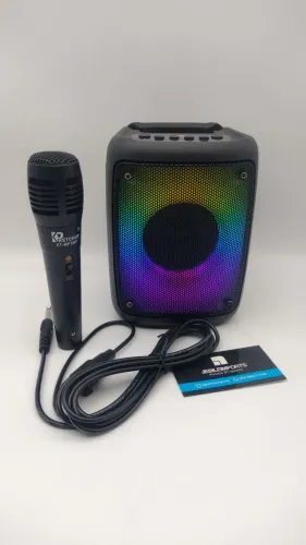 Caixa portátil com microfone/entrega grátis 