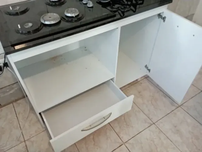 Promomoção Balcao para Cooktop Branco - JP82