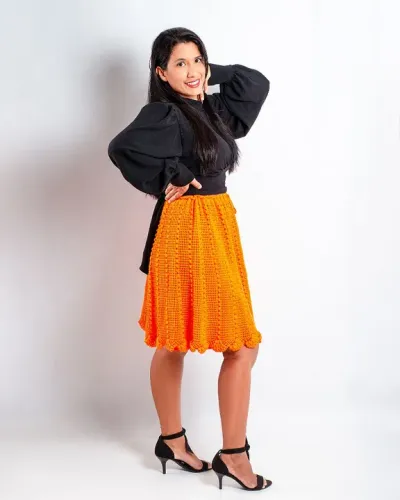 Saia Crochê