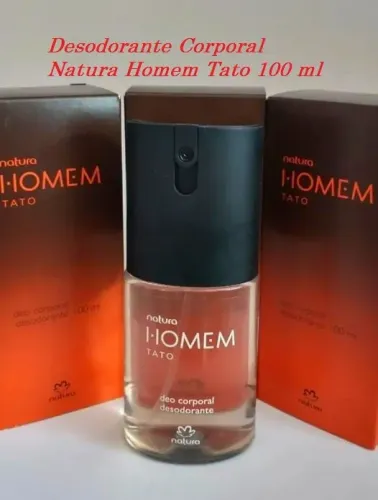 Desodorante Corporal Natura Homem Tato 100 ml, natura