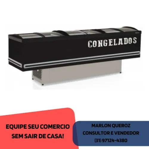 Congelador 3M Fricon vidro curvo 220v