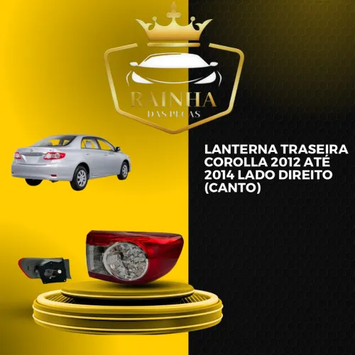 Lanterna Traseira Corolla 2012 até 2014 (Canto) 1º Linha TYC