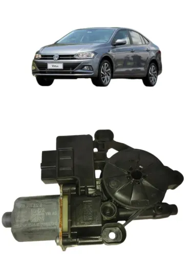 Motor vidro polo Virtus traseiro L.D Original VW 2018 2020 