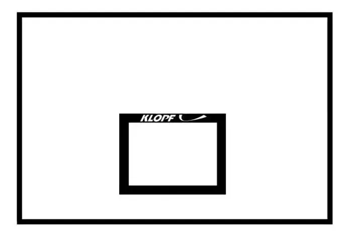 Tabela de Basquete Oficial Unitária Klopf 1021 - 1,82m x 1,22m Compensado Naval