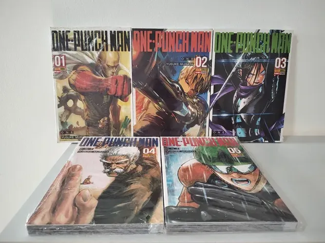 Mangá One Punch Man 1 ao 5 ( Usado )