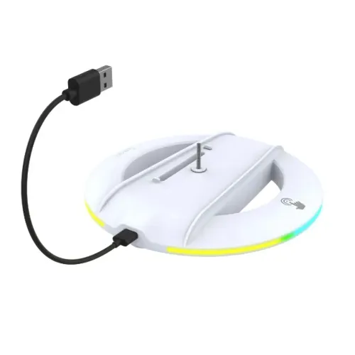 Suporte Vertical Ps5 Slim Com Barra Luz Rgb