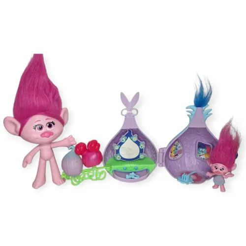 Trolls DreamWorks Poppy - Casa e Bonecos