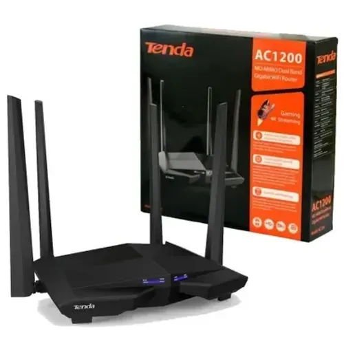 Roteador Gigabit Roteador Wifi Tenda AcIo Dual Band AcI200 Mbps Mu-Mimo 2.4 Ghz e 5Ghz