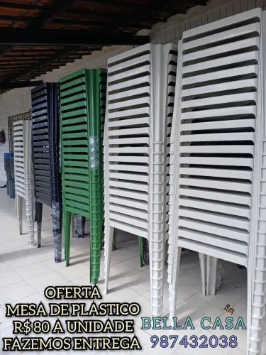 NOVO MESAS DE PLÁSTICO FESTA MFN D|OFERTA 2S FT IMPERDÍVEL ENTREGA DB