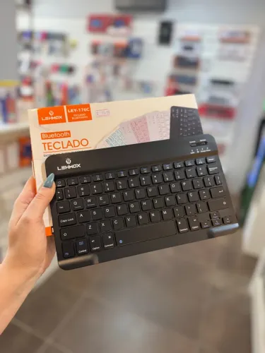 Mini Teclado Bluetooth Portatil Recarregavel 