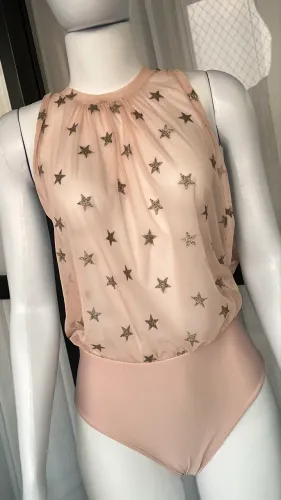 Body hope transparente com estrela P