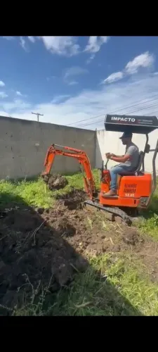 Mini escavadeira 