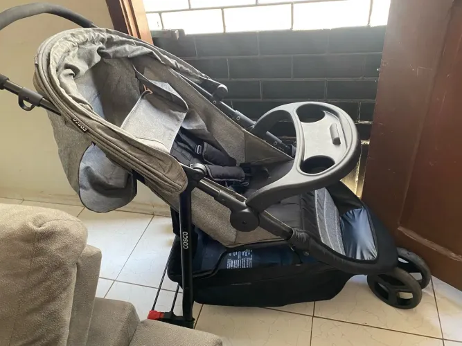Carrinho de bebê aceitando oferta 