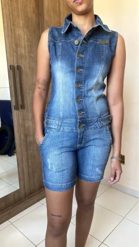 Conjunto Jeans Feminino - Moda Verão