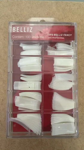 Unhas Postiças BELLIZ TIPS FANCY Com 100un Cod. 1253