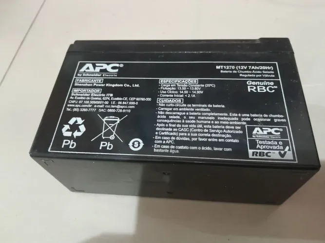 Bateria de chumbo MT 1270 para Nobreak