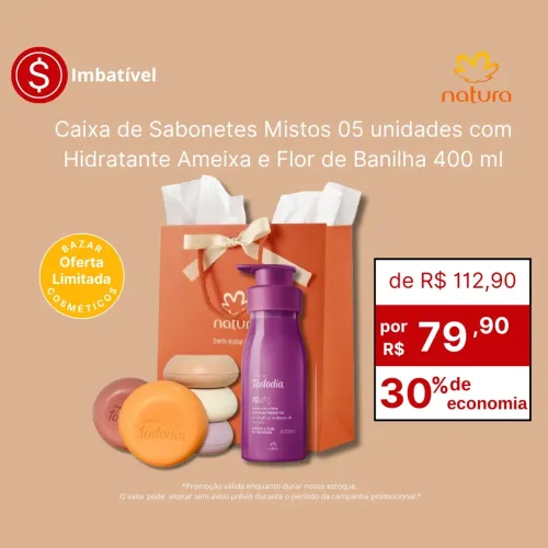Kit Natura Tododia Ameixa e Flor de Banilha - 5 itens
