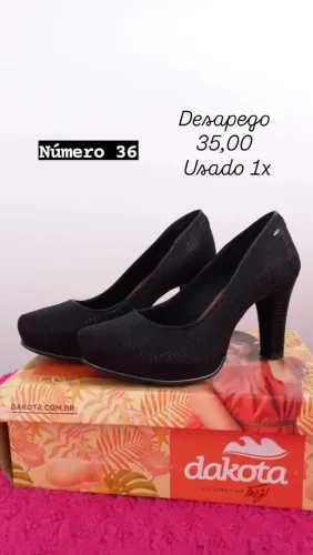 Sapato Salto Dakota Preto Nº36