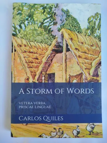 Livro Linguística "A Storm of Words" de Carlos Quiles em Inglês