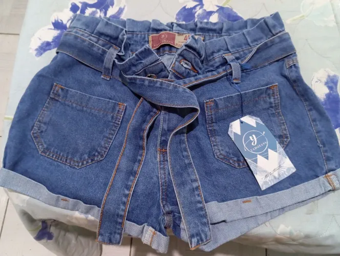 Shorts Jeans  Feminino sem Lycra 