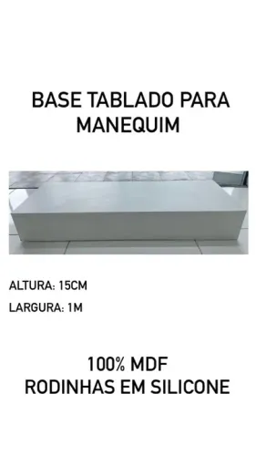 Base para manequim com rodinha de silicone 