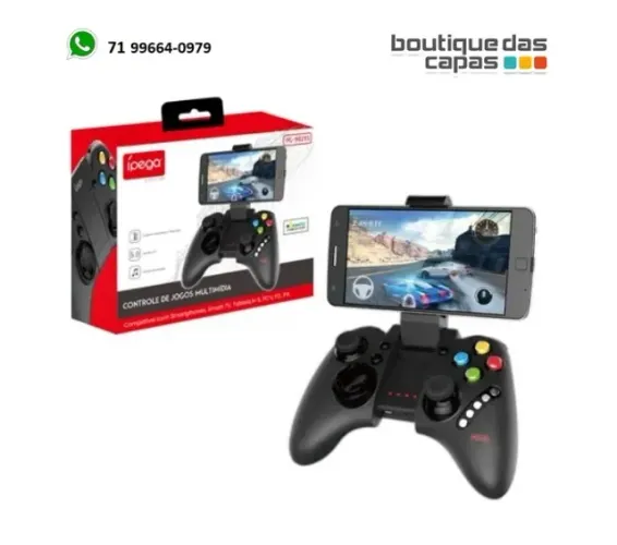 CONTROLE JOYSTICK BLUETOOTH PARA CELULAR IPEGA PG-9021 PG-9021S