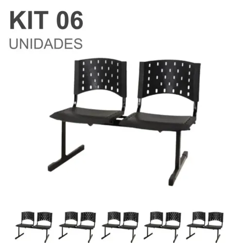 Kit longarina 2 lugares com 6 unidades