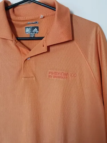 Polo Esportiva Embraer Adidas Climate Original 