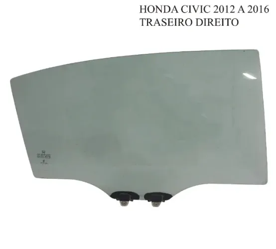 vidro da  porta honda civic 2012 a 2016 ate 12 x no cartao